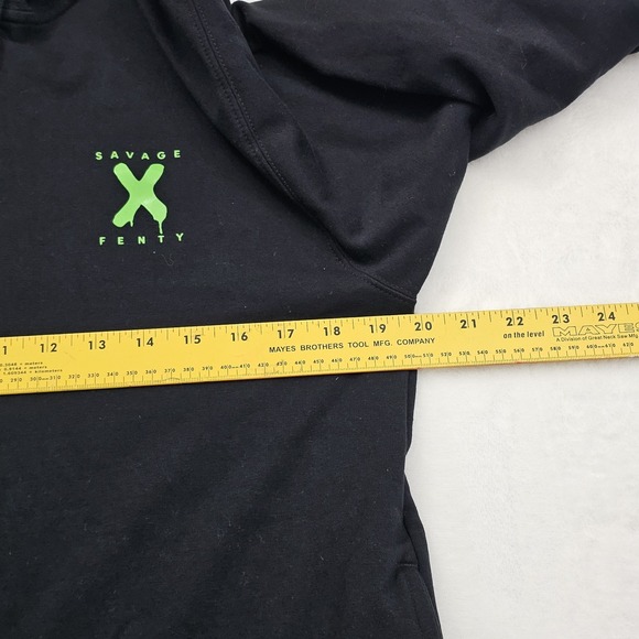 Fenty Savage Jump Suit Large Black Rihanna Hooded Fleece Sweat Full Body Womens - Picture 4 of 8